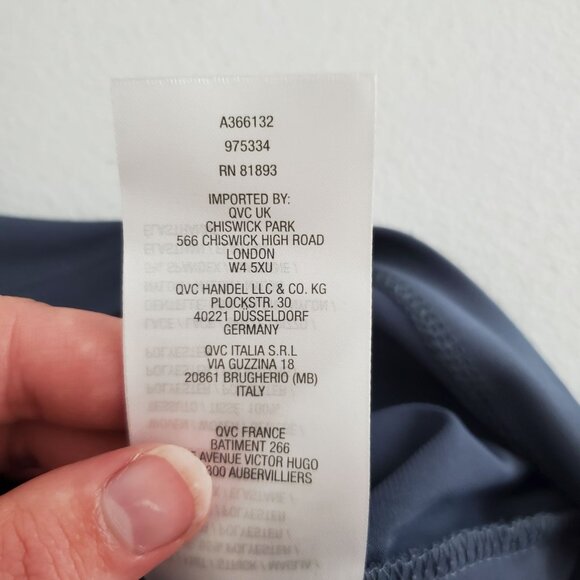 Susan Graver Womens Liquid Knit Tunic Top Size 2X Chiffon Tiers Lace Sleeves - Picture 6 of 9